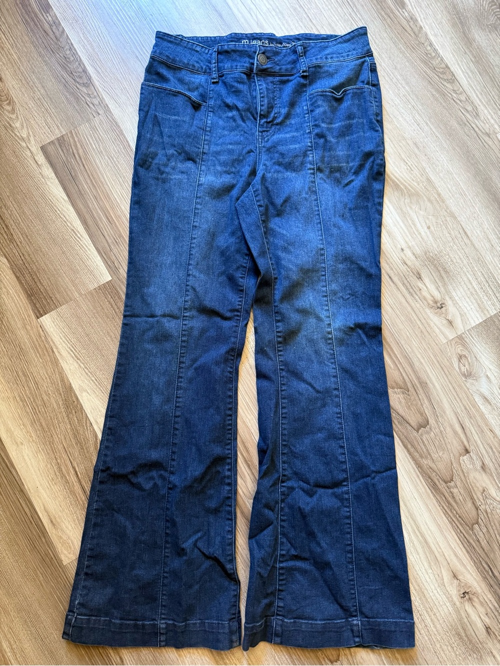 Maurices Dark Blue Wide Leg Jeans